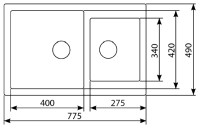 Кухонная мойка Zigmund &amp; Shtain RECHTECK 400.275