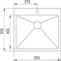 Кухонная мойка Zorg ZRN 5055 Titanium