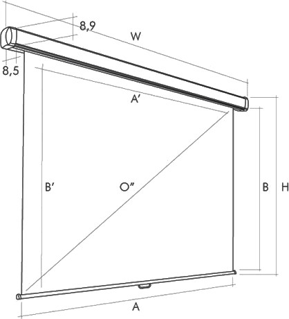 Проекционный экран Ligra Domoroll 300x225 (387643)