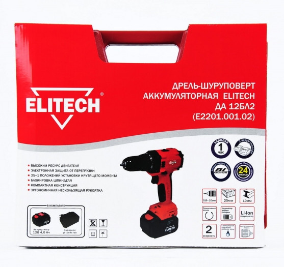 Дрель-шуруповерт Elitech E2201.001.02