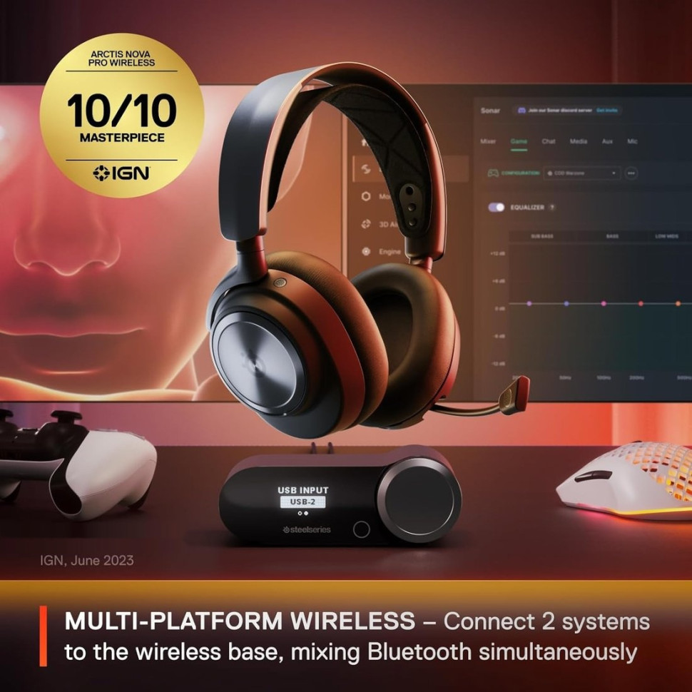 Наушники SteelSeries Arctis Nova Pro Wireless (черный)