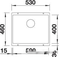 Кухонная мойка Blanco Subline 500-U (жасмин)