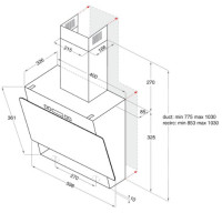 Вытяжка Hotpoint-Ariston RU HHVP 6.4 LL K