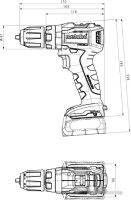 Дрель-шуруповерт Metabo PowerMaxx SB 12 BL 601077500 (с 2-мя АКБ, кейс)