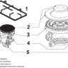 Варочная панель Korting HGG 4825 CTN
