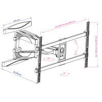 Кронштейн Kromax ATLANTIS-65 (Black)