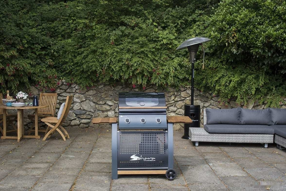 Газовый гриль для дачи SAHARA 3 Burner Oak
