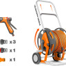 Тележка со шлангом Daewoo Power DWR 2126 (1/2", 25 м)
