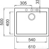 Кухонная мойка Elleci Quadra 110 M73 Titanium