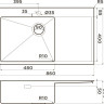 Кухонная мойка Omoikiri Akisame 86 Side-L GB 4997043 (графит)