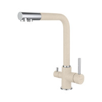 Смеситель GranFest Мрамор 3611 белый