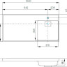 Умывальник Акватон Лондри 105 1A72223KLH010