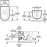Унитаз Roca Meridian-N (346247000 + 8012A0004) с крышкой