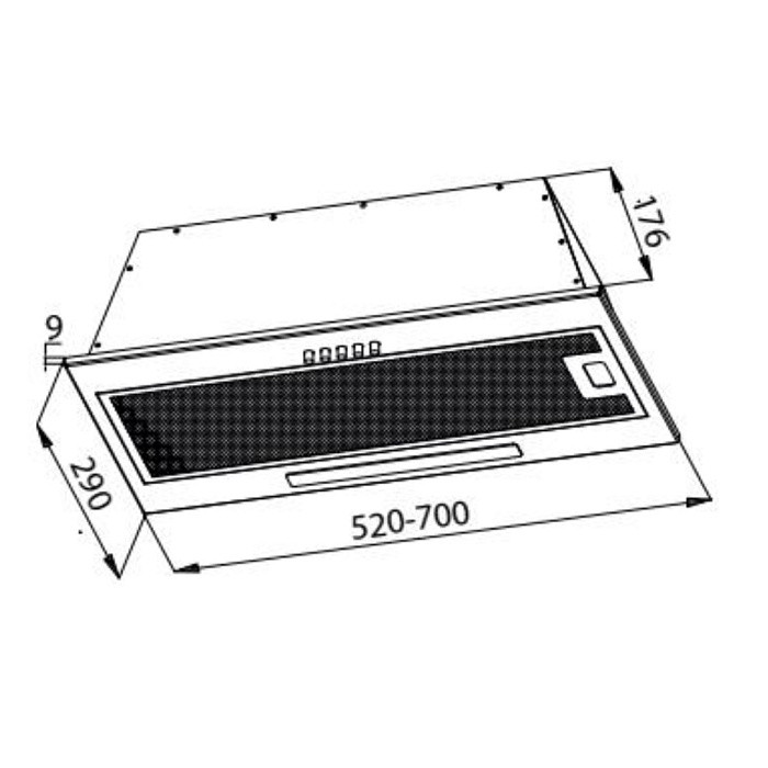 Вытяжка Evelux Integral 60 W Вытяжка Evelux Integral 60 W