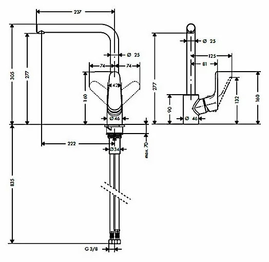 Смеситель Hansgrohe Focus 31817800