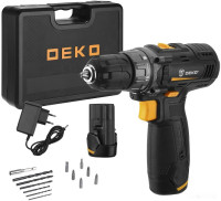 Дрель-шуруповерт Deko GCD12DU3 SET6 063-4007 (с 2-мя АКБ, кейс)