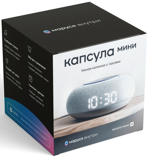 Умная колонка VK Капсула Мини (серый)