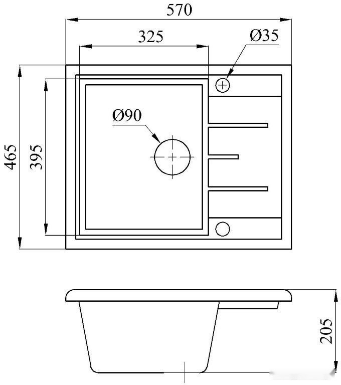 Кухонная мойка БелЭворс Mila L + смеситель W4998-4 (бежевый)