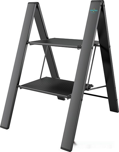 Лестница-стремянка Colombo Leonardo 2 G300A02W (2 ступени, черный)
