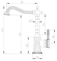 Смеситель Zorg A 109K-BR