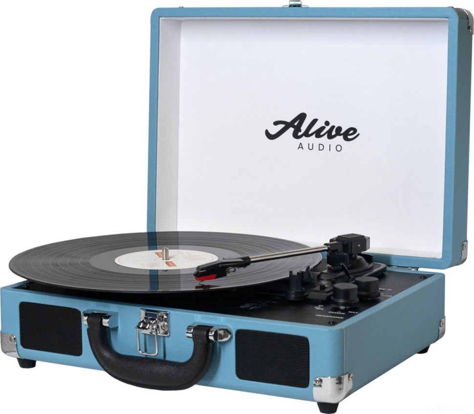 Виниловый проигрыватель Alive audio Glam Aqua