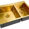 Кухонная мойка Zorg PVD SZR 78-2-51 L BRONZE