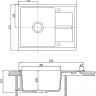 Кухонная мойка Акватон Делия 65 (графит)