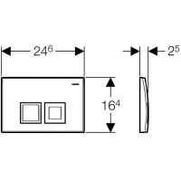 Geberit Delta 50 115.135.21.1 (глянцевый хром)