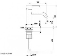 Смеситель Armatura Neda Black 5822-815-81