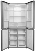 Холодильник с морозильником Hyundai CM45083F нержавеющая сталь