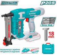 Гвоздезабиватель Total TCSTLI3805 (без АКБ, кейс)