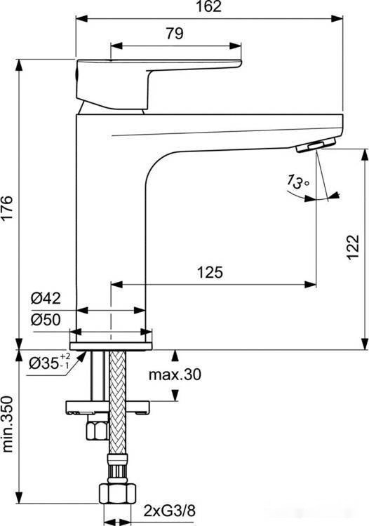 Смеситель Ideal Standard Cerafine O Black BC554XG