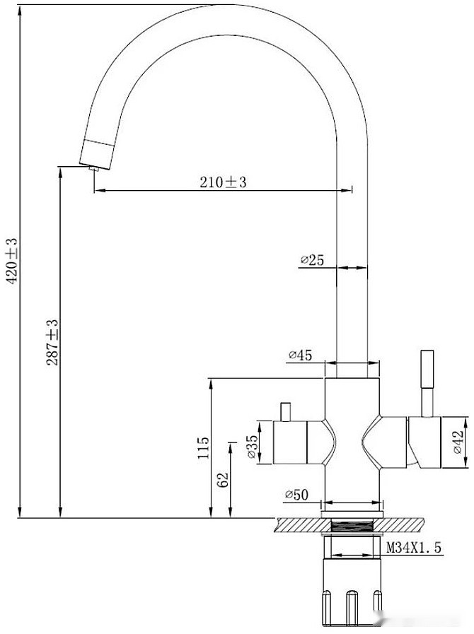 Смеситель ESKO K22 B
