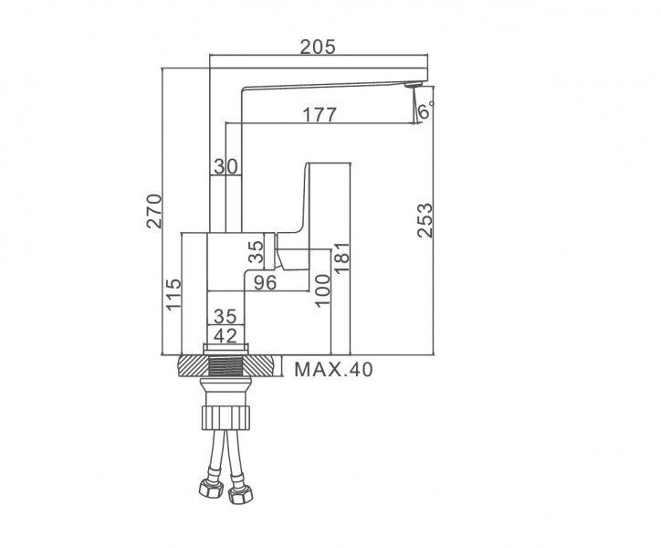 Смеситель Ledeme L4073B