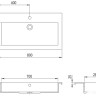 Умывальник AquaSanita BQA 80 700 (белый)