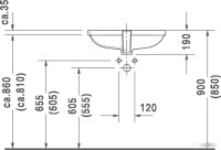 Умывальник Duravit D-Code 58x45.5 [0338560000]
