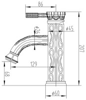 Смеситель Zorg A 115U-BR