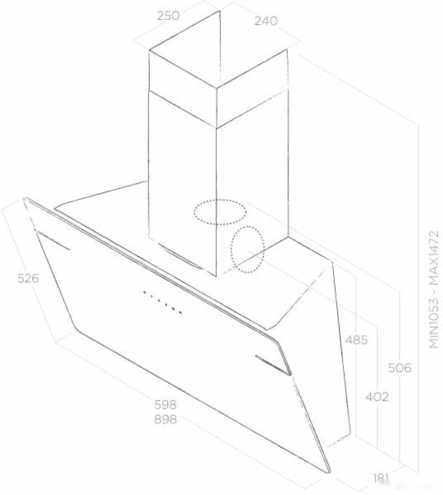 Вытяжка Elica L'essenza WH/A/60 PRF0124233A