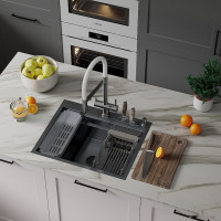 Кухонная мойка Roxen Stage 560250-60B графит