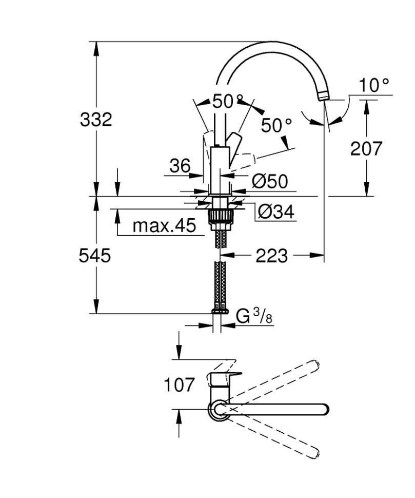 Смеситель Grohe Start Edge 31369001