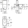 Унитаз Roca Meridian-N Rimless A34224L000 без бачка