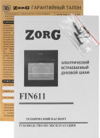 Духовой шкаф Zorg FIN611 (черный)