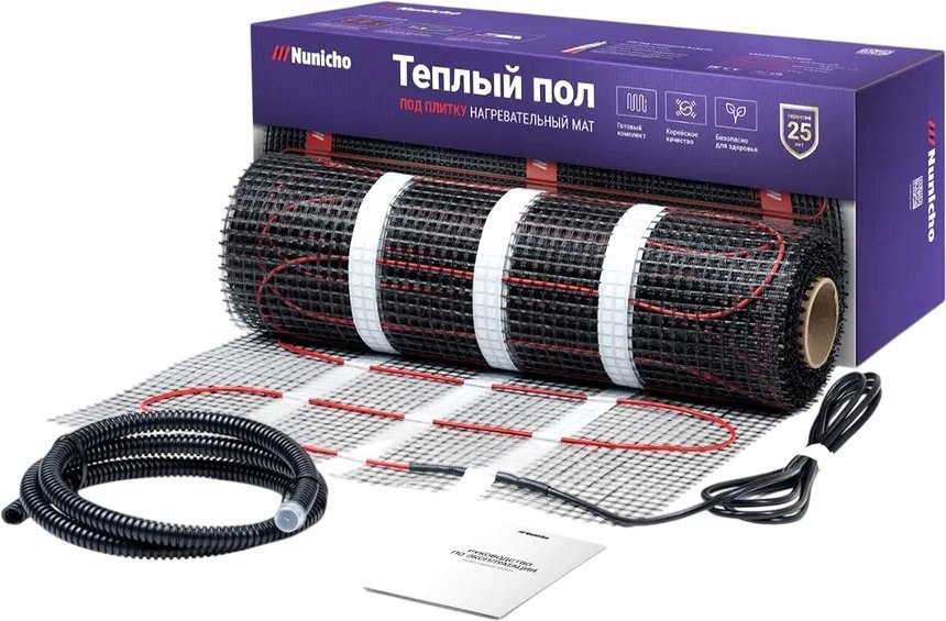 Теплый пол Nunicho Etalon SHP 375Вт с терморегулятором RТС 70.26 (2.5м2)