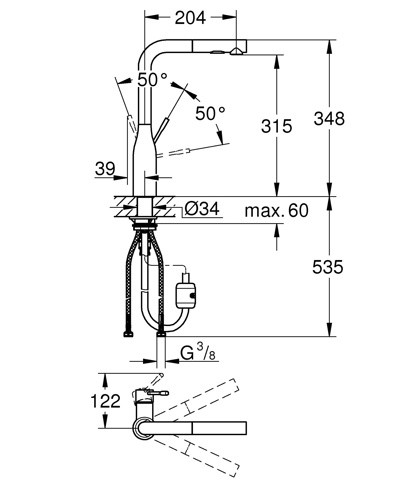 Смеситель Grohe Essence 30270A00
