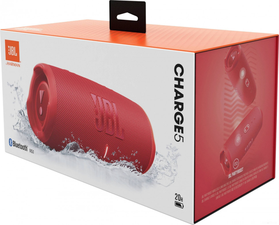 Портативная акустика JBL Charge 5 (красный)