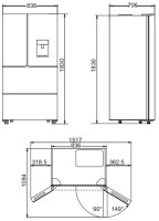Холодильник с морозильником Kaiser KS 80420 RS