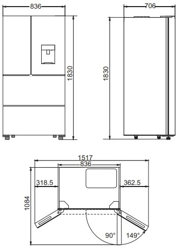 Холодильник с морозильником Kaiser KS 80420 RS