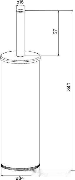 Ершик для унитаза IDDIS Optima Home BRU01CCi47