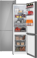 Холодильник Weissgauff WRK 195 D Full NoFrost Dark Grey Glass