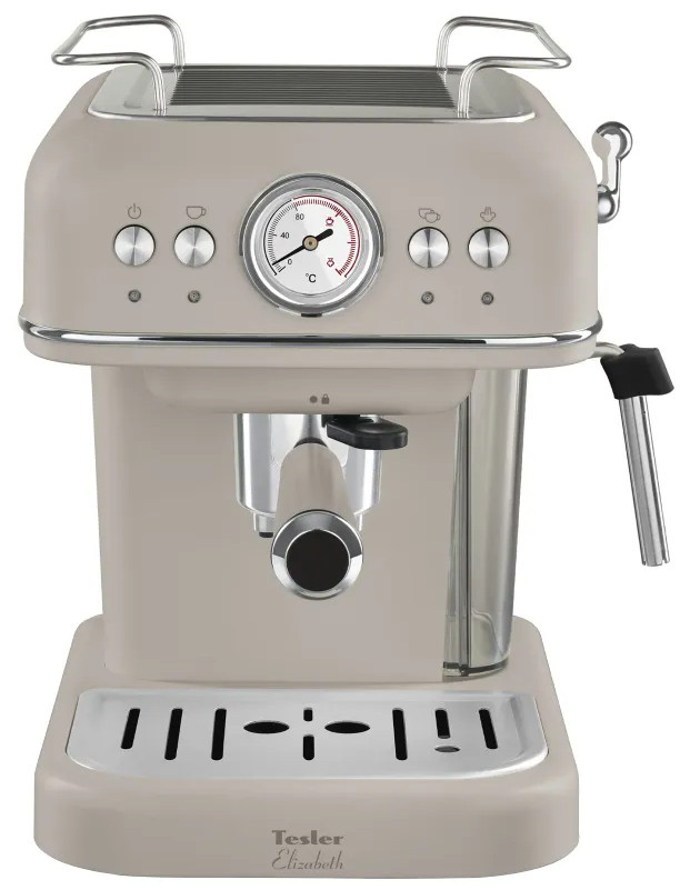 Рожковая кофеварка Tesler ECM-245 sand grey